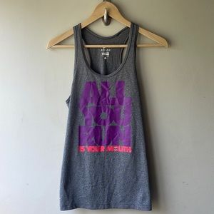 NIKE "All You Run Is Your Mouth" Racer Back Workout Tank Dri FitTop Size Small